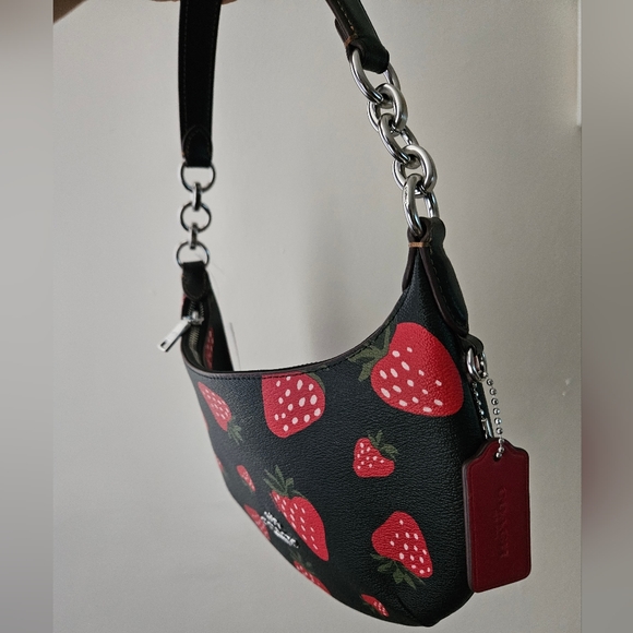 (Brand New) Payton Hobo With Wild Strawberry Print - Picture 9 of 10